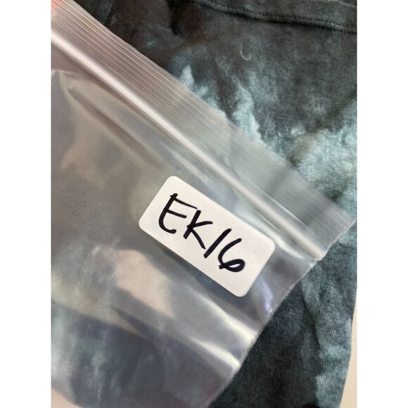 Soye Tie Dye Tank Top Size Medium Red Plaid Chain Accents Grunge Goth Punk Emo - Picture 8 of 16